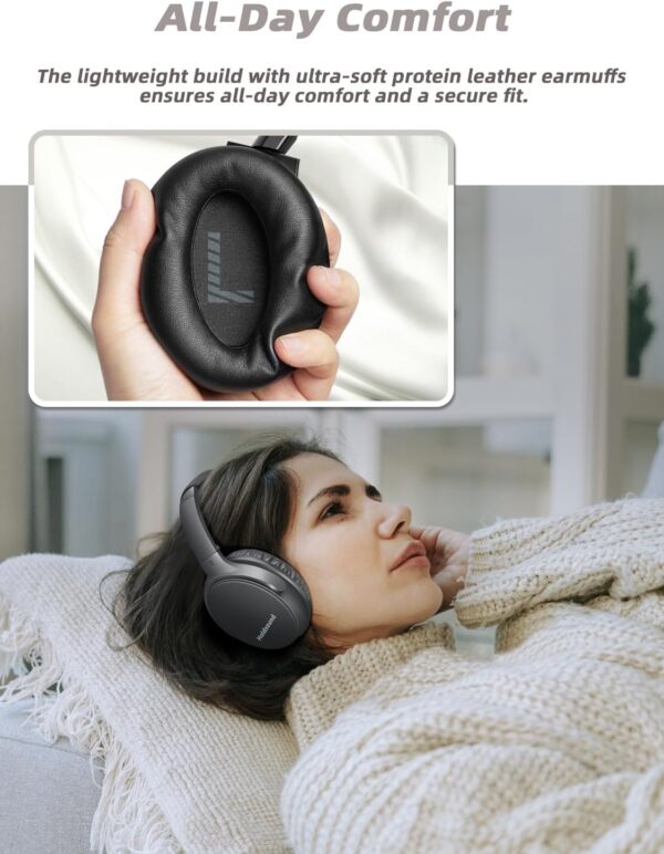 Wireless Headphones for TV - BKM400 Bluetooth TV Headphones Wireless with USB Transmitter Set Optical, AUX, RCA, USB, Plug & Play, 165FT Long Range, No Delay, 20 Hours, Louder and Clearer - Image 8