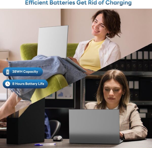 jumper Laptops with 16GB RAM 1152GB Storage, Quad Core N95 CPU, 16 Inch Laptop Computer with FHD IPS 1920x1200 Display, 38WH Battery, 2.4G+5G, 2 Speakers. - Image 5
