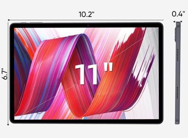 Tablets 11 inch Android 14 Tablet with Case, Octa-core 12GB RAM+128GB ROM,8000mAh Tablet with Dual Band WiFi/BT 5.0/GPS/PD Fast Charge/FM Radio - Black - Image 3