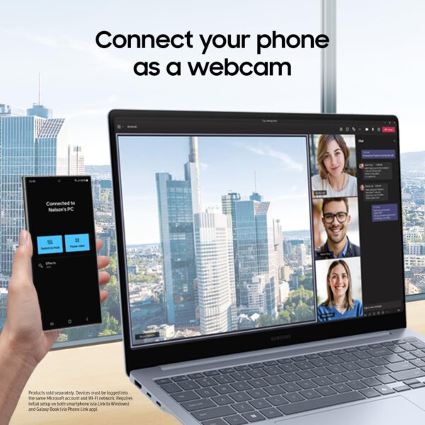SAMSUNG 15” Galaxy AI Book4 Edge PC Laptop Computer, Snapdragon X Plus Processor, Live Captions, FHD LED Anti-Glare Display, Long-Lasting Battery, 2024 Version, NP750XQA-KB2US - Image 8