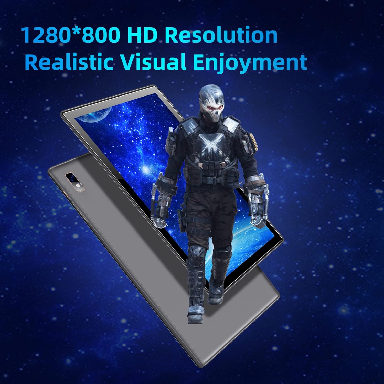 BYYBUO SmartPad A10_L Tablet 10.1 inch Android 13 Tablets, 4GB RAM 64GB ROM Quad-Core Processor 5000mAh Battery, 1280x800 IPS HD Touchscreen 5MP+8MP Camera, Bluetooth,WiFi (Grey) - Image 4