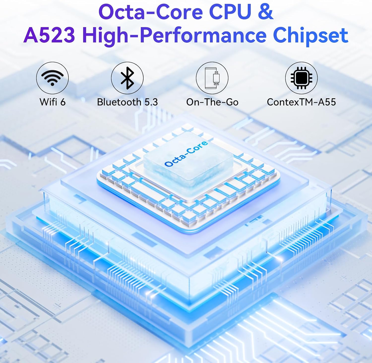 Android 14 Tablet, Octa-Core 10 inch Tablet, 10GB RAM+64GB ROM (Expand to 1TB), Android Tablet with Bluetooth 5.3, WiFi 6, 5MP+8MP Dual Camera, Face ID, 4G Dongle Wireless Internet (Black) - Image 3