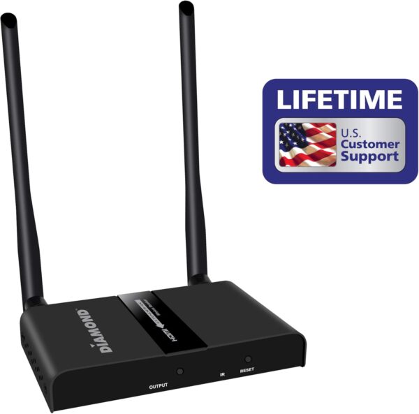 Diamond Multimedia Multi- Channel 2X2 Wireless HDMI 5GHz Kit, Stream HD 1080P Video/Audio up to 300 ft from Any HDMI Source to HDTV/Monitor/Projector - Additional Receiver for VS600 (VS600), (VS600RX) - Image 2