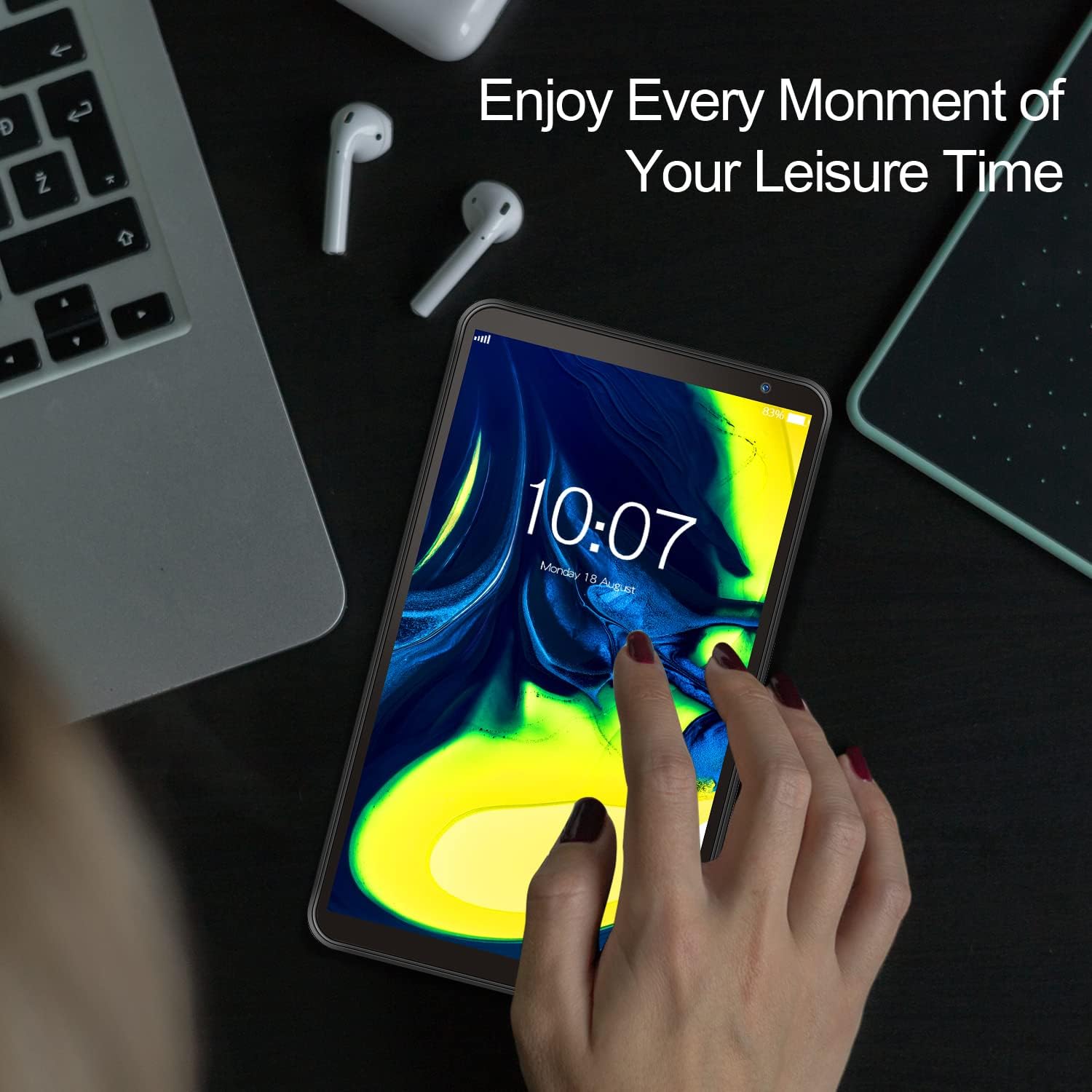 PRITOM 7 inch Tablet 32 GB -Android 13 Tablet PC with Quad Core Processor, HD IPS Display, Dual Camera, WiFi, Bluetooth, Tablet with Case, 2024 - Image 5