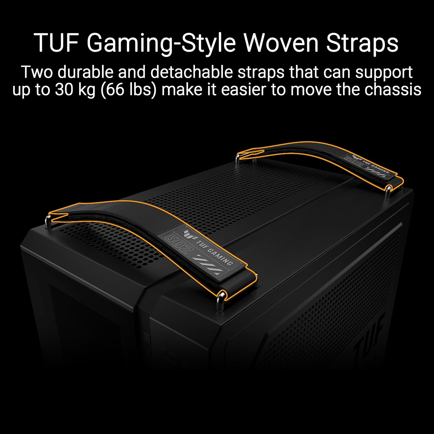 ASUS TUF Gaming GT502 Horizon ATX Mid-Tower Gaming Case (Boundless Panoramic Design, Dual-Chamber, Independent CPU and GPU Cooling Zones, Tool-Free Side Panels, USB 10 Gbps Type-C® Front Panel) - Image 6