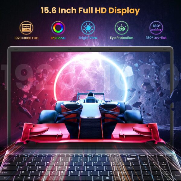 jumper Laptop, 12GB RAM 640GB ROM, 5305U Processor, 15.6 Inch Computer, FHD IPS Screen, 38Wh Battery, 2 Stereo Speakers, USB3.0 * 2, HDMI. - Image 2