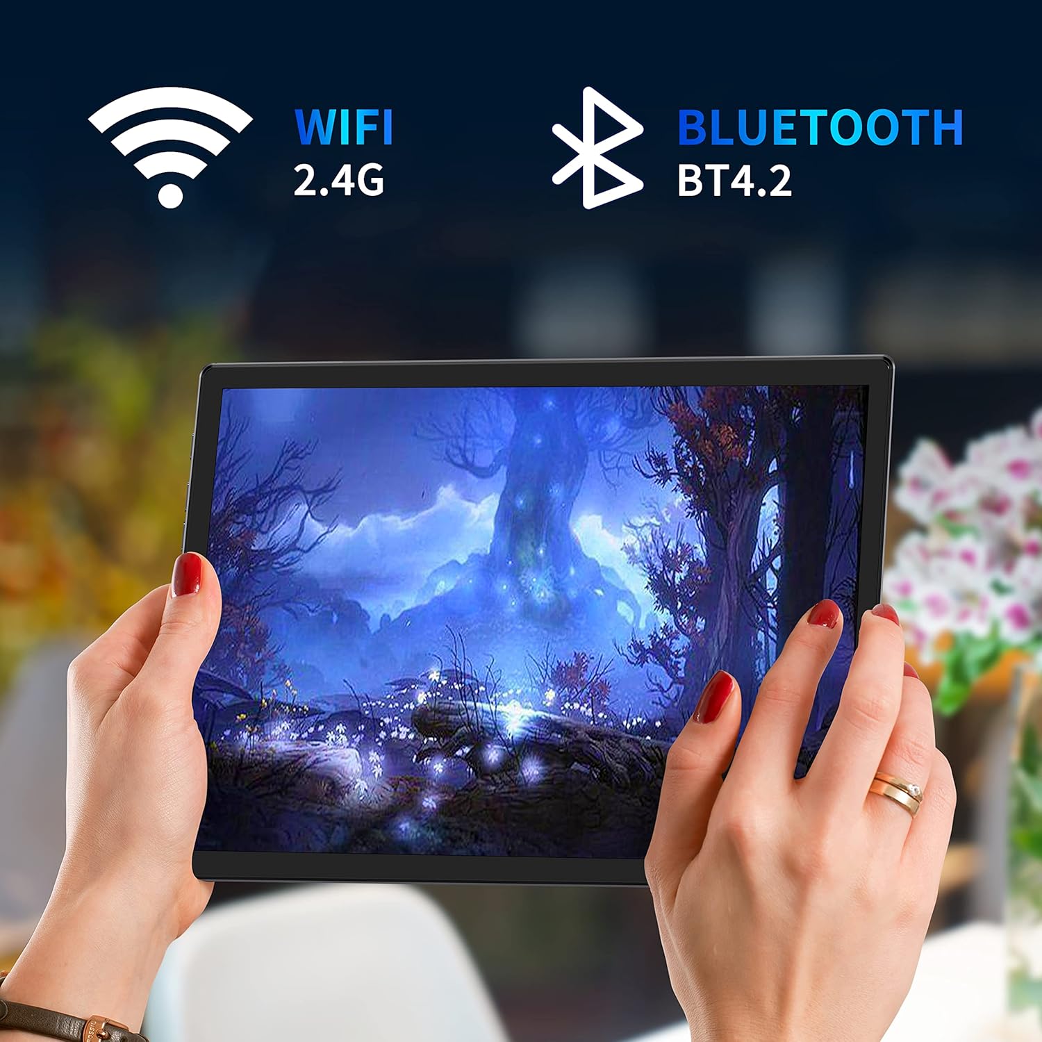 BYYBUO SmartPad A10_L Tablet 10.1 inch Android 13 Tablets, 4GB RAM 64GB ROM Quad-Core Processor 5000mAh Battery, 1280x800 IPS HD Touchscreen 5MP+8MP Camera, Bluetooth,WiFi (Grey) - Image 7