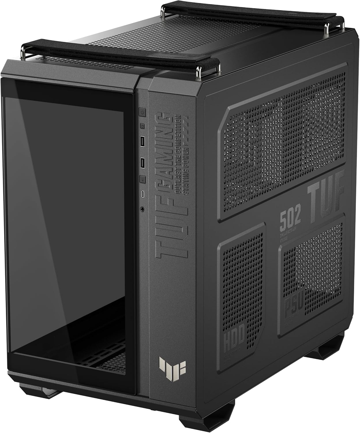 ASUS TUF Gaming GT502 Horizon ATX Mid-Tower Gaming Case (Boundless Panoramic Design, Dual-Chamber, Independent CPU and GPU Cooling Zones, Tool-Free Side Panels, USB 10 Gbps Type-C® Front Panel) - Image 10
