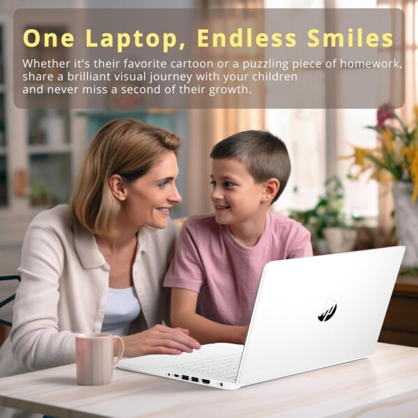 HP Stream 14" HD Lightweight Laptop, Intel Celeron N4120, 16GB RAM, 224GB Storage(64GB eMMC + 160GB Docking Station), Intel UHD Graphics, HD Webcam, 1 Year Office 365, WiFi, Bluetooth, Win 11s, White - Image 7