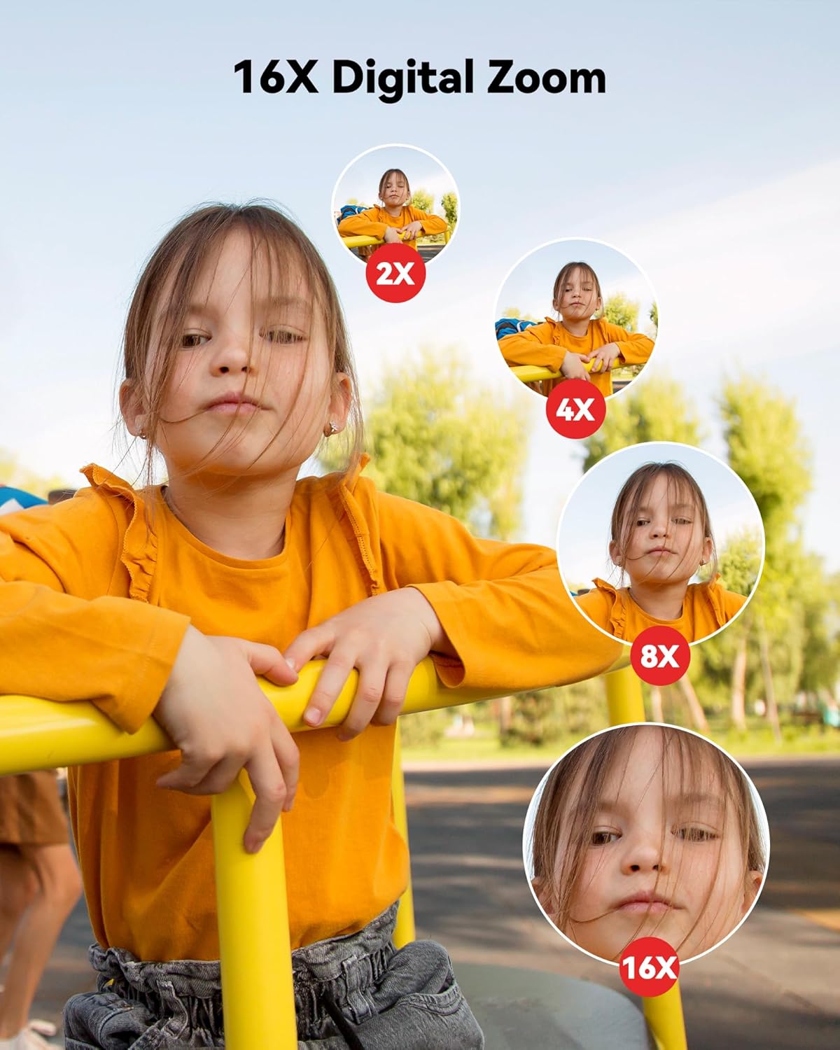 Digital Camera for Kids: FHD 1080P Camera - Video Cameras for Teens - 16X Zoom Shoot Camera for Girls - Compact Camera with 32GB TF Card for Photography - Anti Shake Mini Camera for Vlogging Pink - Image 3