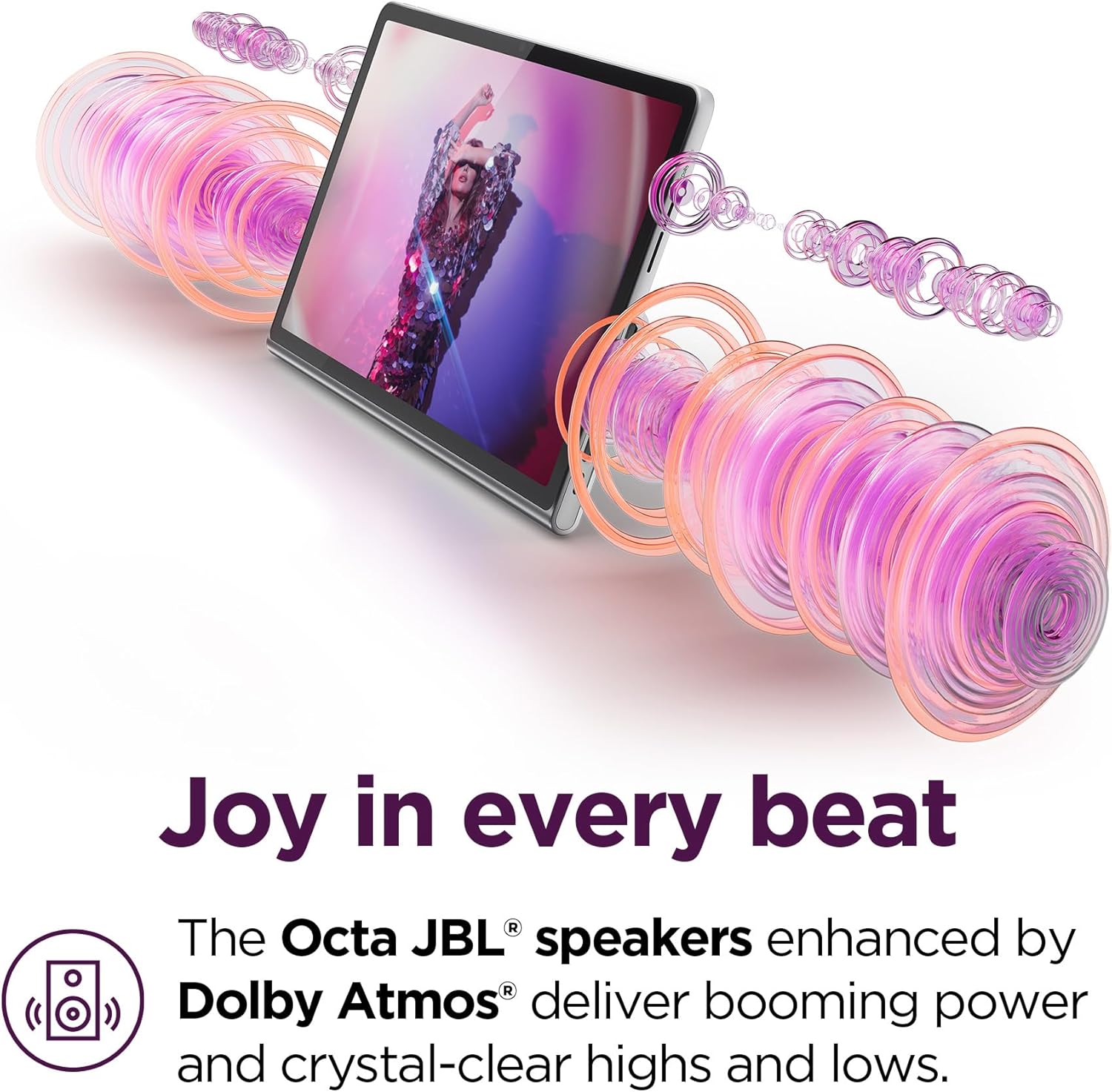 Lenovo Tab Plus - 2024 - Premium Entertainment Tablet - 8 JBL® Speakers - 11.5" 2K LCD Touch Display - 8GB Memory - 128GB Storage - MediaTek™ Helio G99 - Folio Case Included - Luna Grey - Image 3