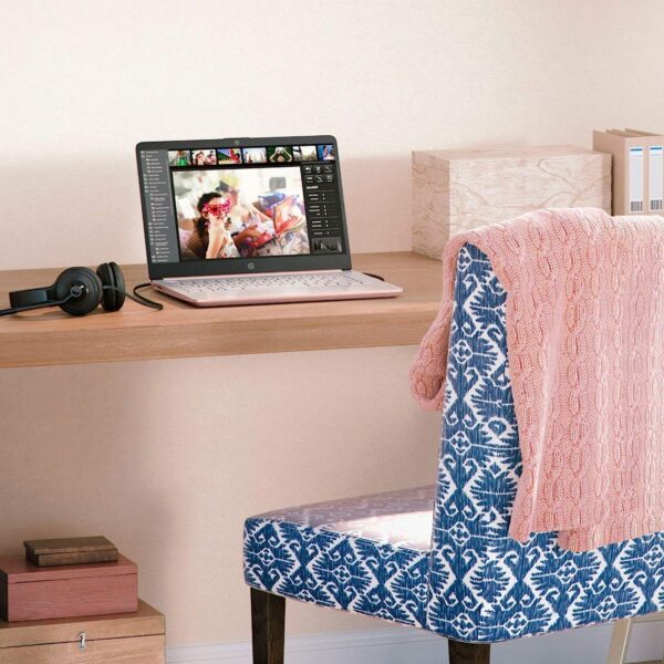 HP-Laptops 14inch-Rose Gold Windows 11-32GB RAM - 192GB Storage - Microsoft 365 - Quad-core Intel Celeron N4120 - USB Type-C - SD Card Reader - 13Hours Battery Life - Wireless-AC - HDMI - Image 9