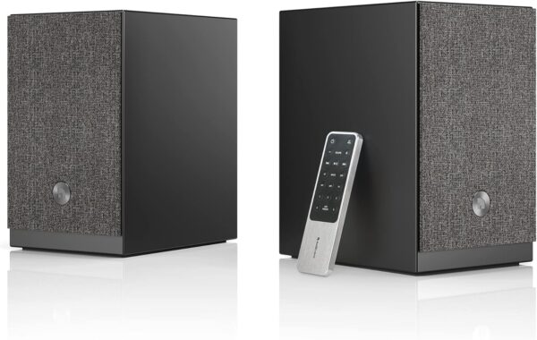 Audio Pro A28 Wireless Bookshelf Speakers | WiFi, Bluetooth 4.2, Multiroom Home Entertainment Stereo | Compatible w/AirPlay 2, Spotify | Black - Image 3