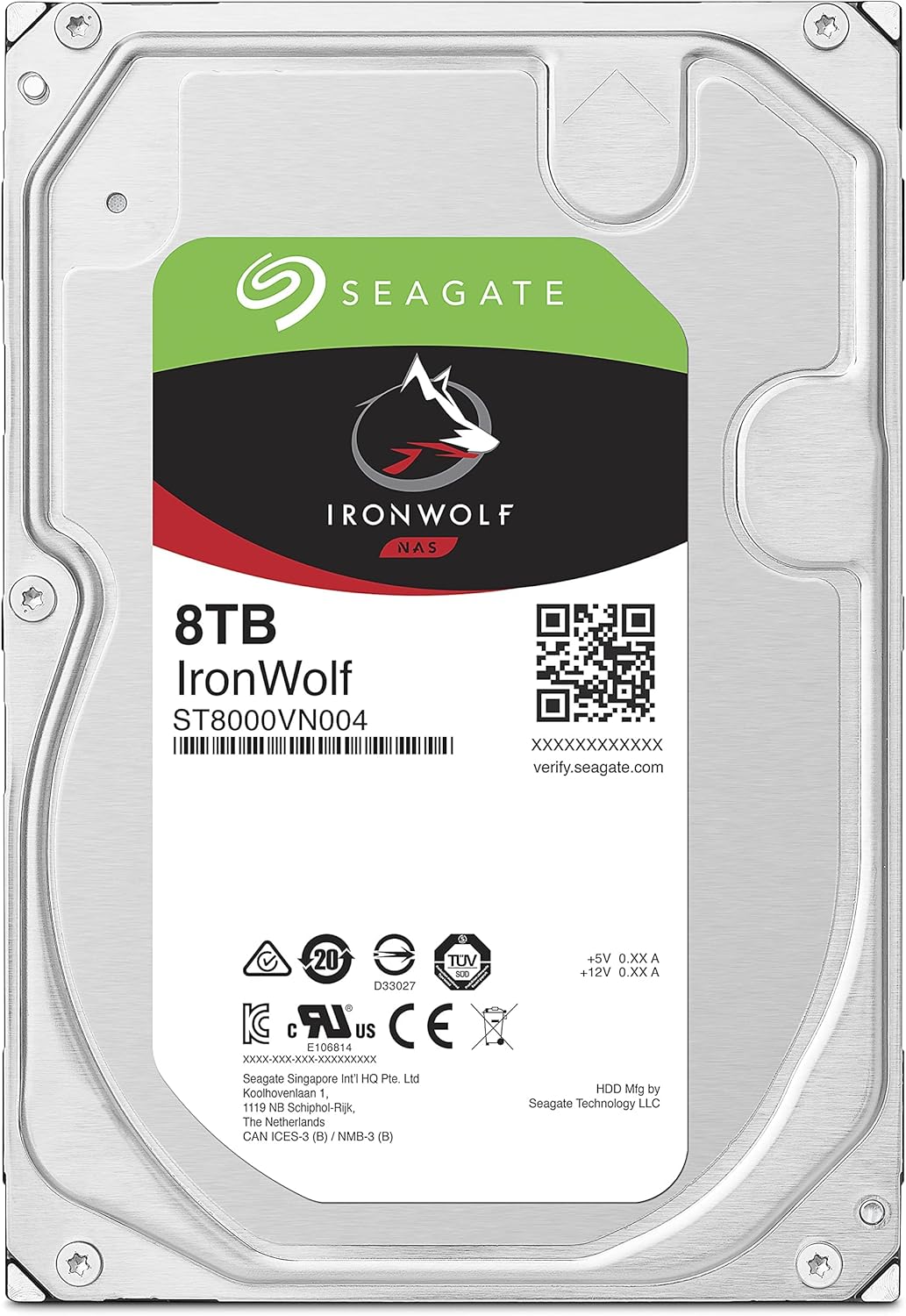 Seagate IronWolf 8TB NAS Internal Hard Drive HDD – 3.5 Inch SATA 6Gb/s 7200 RPM 256MB Cache for RAID Network Attached Storage – Frustration Free Packaging (ST8000VNZ04/N004) - Image 2