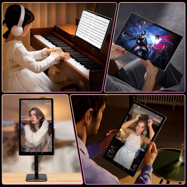 Tablet 15.6 Inch Android 14 Tablet Upgraded, Large Tablet with 1080P IPS HD Display, 8Core, G99, 6GB+128GB, Wi-Fi 5, Max512G TF Card, 12000mAh All-Day Battery Life, 5+13MP Cameras-Space Gray - Image 6