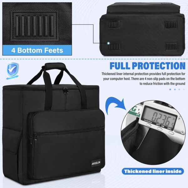 AKOZLIN Desktop Gaming Computer Tower PC Chassis Carrying Case Travel Storage Bag for Keyboard Mouse Accessories - Image 8