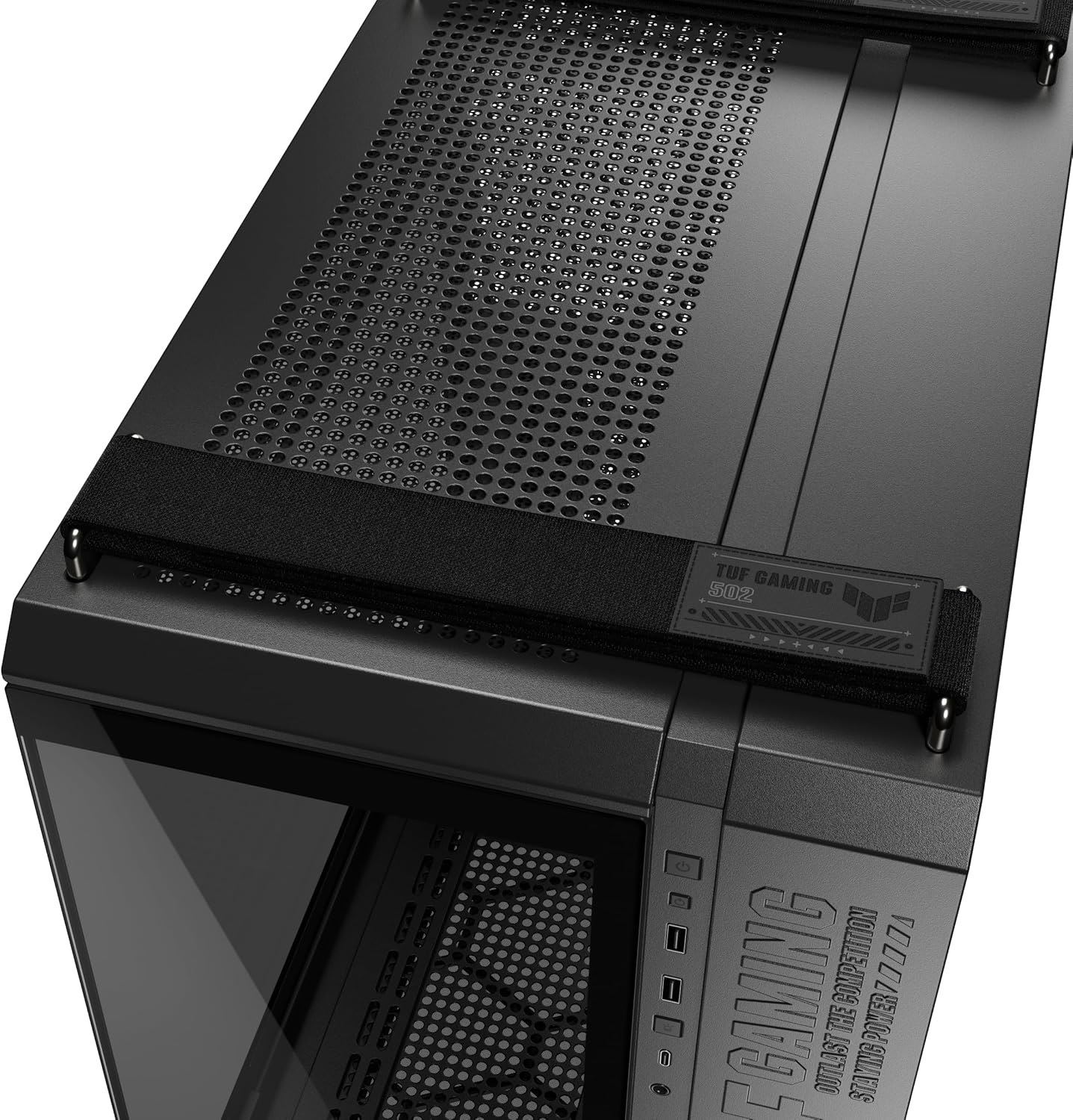ASUS TUF Gaming GT502 Horizon ATX Mid-Tower Gaming Case (Boundless Panoramic Design, Dual-Chamber, Independent CPU and GPU Cooling Zones, Tool-Free Side Panels, USB 10 Gbps Type-C® Front Panel) - Image 11