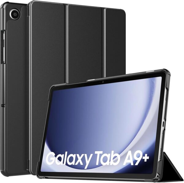 TiMOVO Case for Samsung Galaxy Tab A9+/A9 Plus 11 Inch 2023, Slim Lightweight Stand Hard Back Shell Protective Cover for Galaxy Tab A9+ Tablet SM-X210/X216/X218, Auto Wake/Sleep, Black