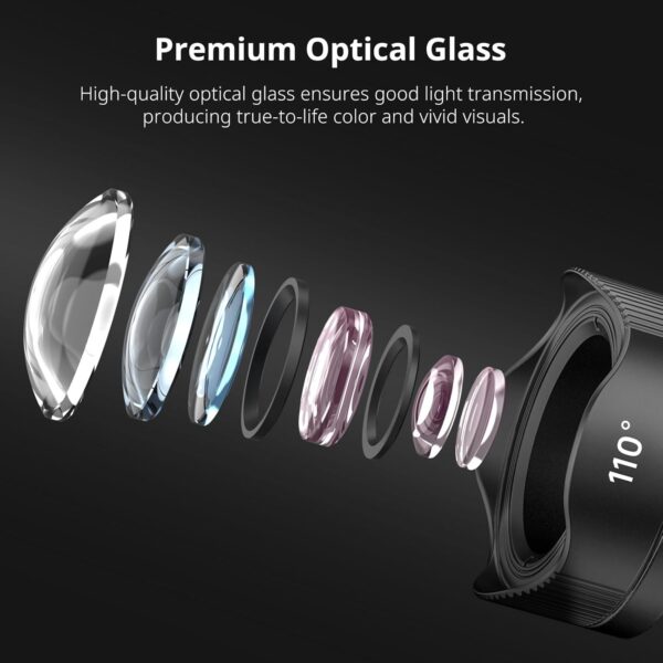 ULANZI CL-003 Phone Macro Lens, HD 75mm Phone Camera Lens for 17mm Thread, Compatible with iPhone Samsung Smartphone Cage Case with 17mm Adapter - Image 3