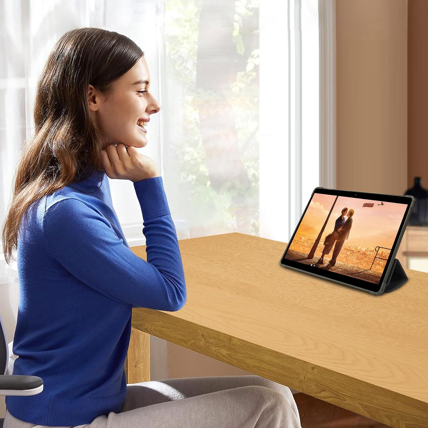 PRITOM 10 inch Tablet Android 13, Tablet with Case, 64GB, 512GB Expand, Quad-Core, 1280 * 800 HD IPS Screen, Dual Camera, Wi-Fi, Bluetooth, Black - Image 7