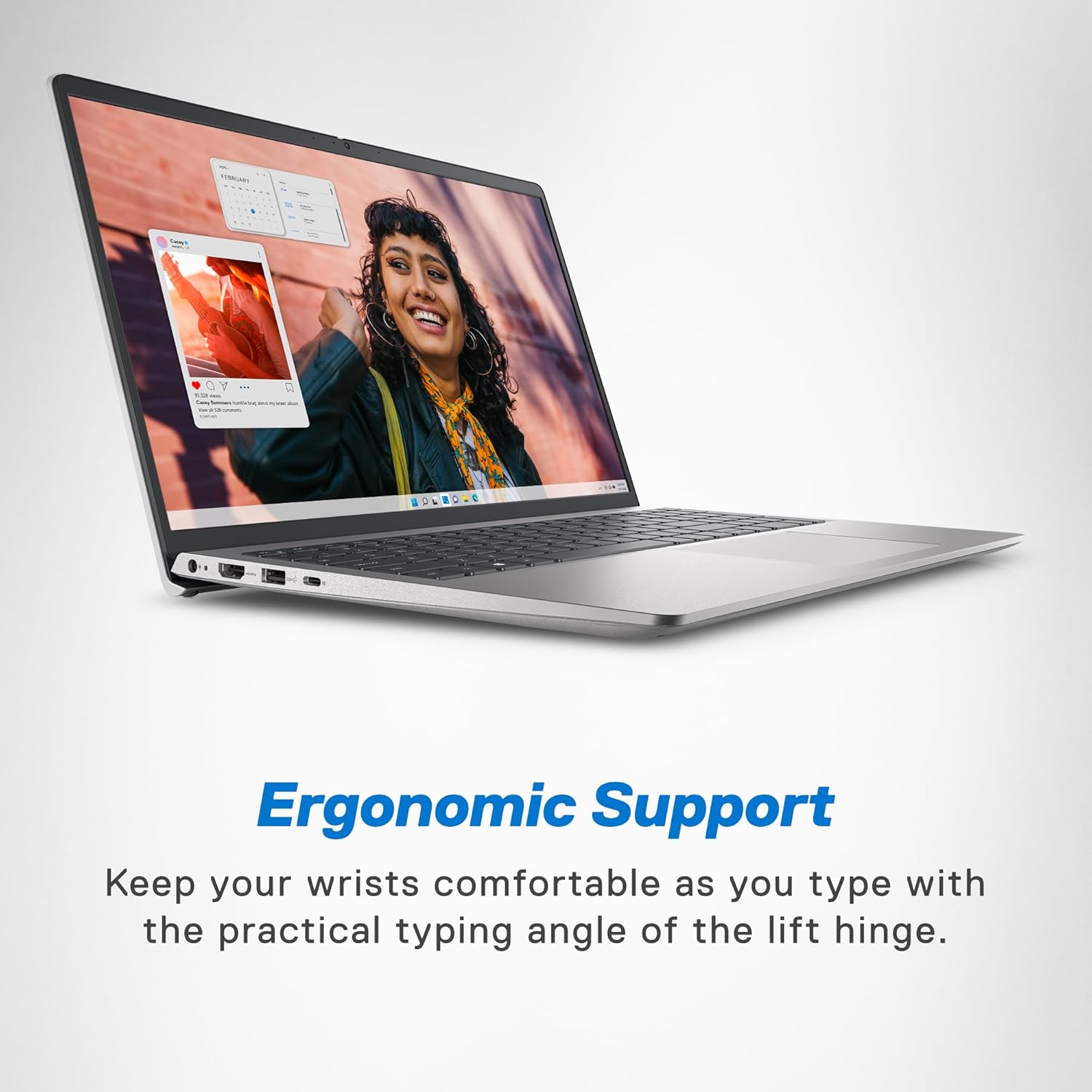 Dell Inspiron 3530 Laptop - 15.6-inch FHD 120Hz Display, Intel Core i5-1334U Processor, 16GB DDR4 RAM, 512GB SSD, Intel Iris Xe Graphics, Windows 11 Home, Migrate Services - Platinum Silver (Aluminum) - Image 4