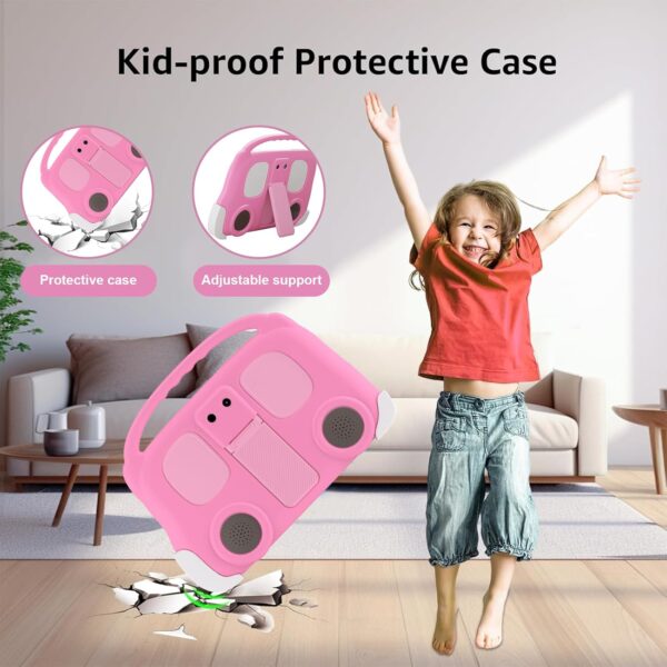 Kids Tablet, 8 inch Tablet, 4GB RAM 32GB ROM 512GB Expansion, Android 12 Kids BT, GMS, WiFi, Parental Control Mode, Beautiful Case Wear Resistant, Dual Camera, Education, Gaming. - Image 7