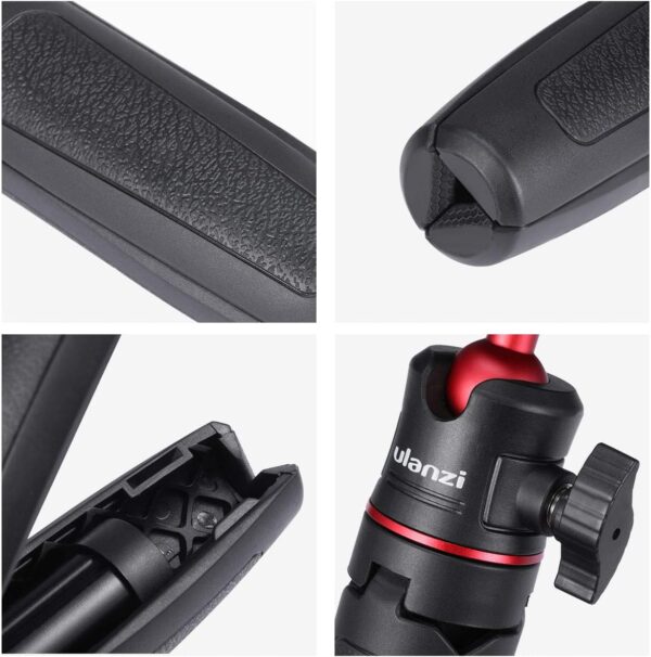 ULANZI MT-08 Extension Pole Tripod, Mini Selfie Stick Tripod Stand Handle Grip for Webcam iPhone 11 Pro Max Samsung Smartphone Canon G7X Mark III Sony ZV-1 RX100 VII A6400 A6600 Cameras Vlogging - Image 7