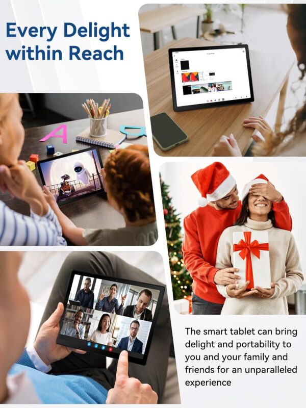 Tablet, Android 14 Tablet, 10.1 inch Tablets with Rechargeable Stereo Speaker Audio Dock, HD IPS Touch Screen, Otca-Core, 14GB RAM 64GB ROM 1TB Expansion, Wi-Fi 6, BT 5.3, Dual Camera, Google Tab 2025 - Image 9