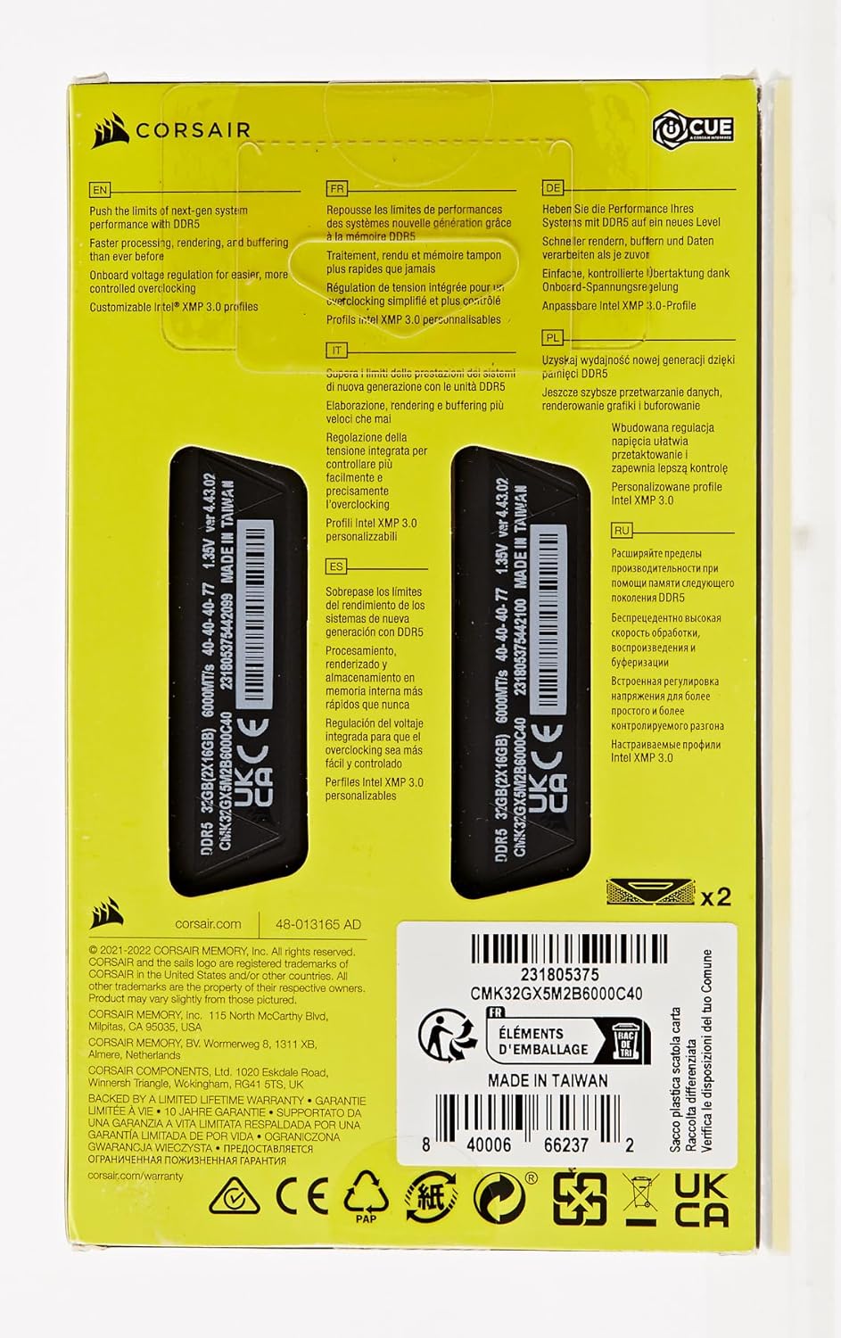 CORSAIR VENGEANCE DDR5 RAM 32GB (2x16GB) 6000MHz CL40 Intel XMP iCUE Compatible Computer Memory - Black (CMK32GX5M2B6000C40) - Image 9