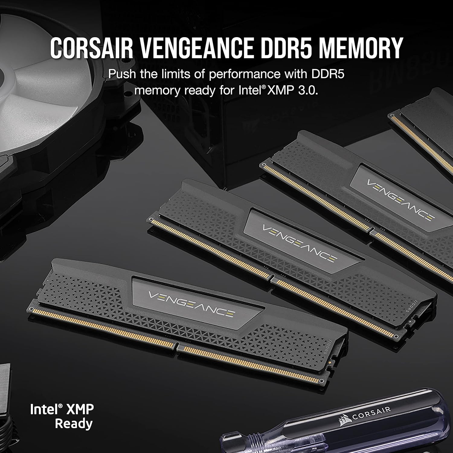 CORSAIR VENGEANCE DDR5 RAM 32GB (2x16GB) 6000MHz CL40 Intel XMP iCUE Compatible Computer Memory - Black (CMK32GX5M2B6000C40) - Image 2