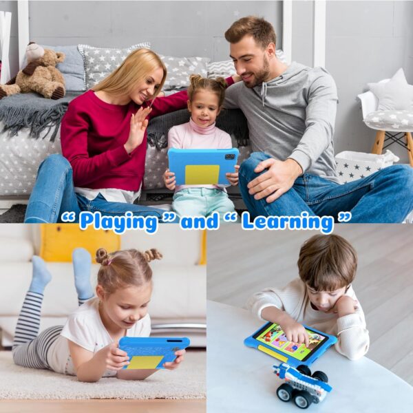 Kids Tablet 7 Inch, Android 13 Tablet for Kids Quad Core 5GB RAM 32GB ROM Quad Core, Dual Camera,WiFi, Parental Control Tablets with Kid-Proof Case for Girls and Boys (Blue) - Image 6