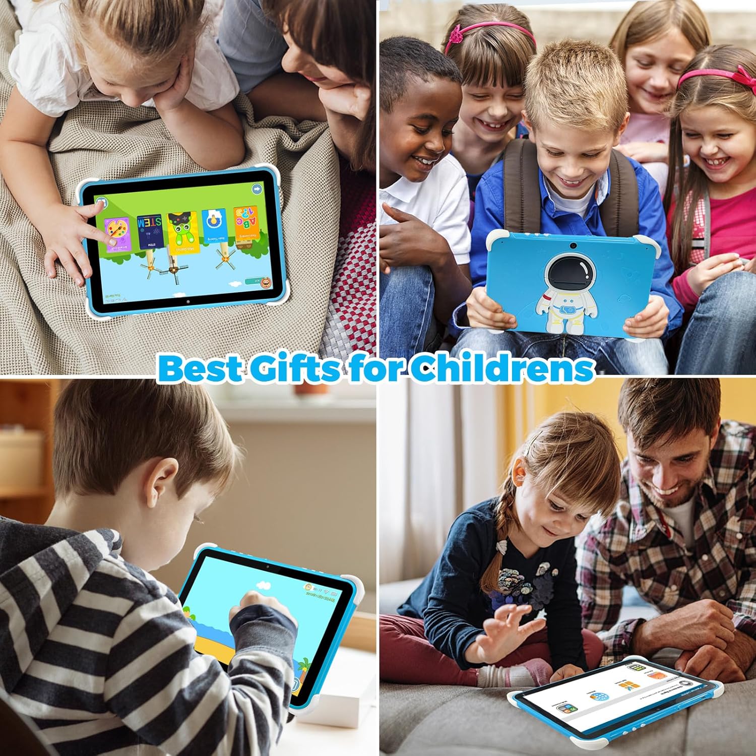 Kids Tablet 10 Inch,Tablet for Kids Android 14,3GB+64GB,8-Core CPU,2.4/5G WiFi WiFi 6,12H Battery Life,Parental Control,1280x800 HD Display,Dual Cameras,Shockproof Case,Pre-Installed Educational Apps - Image 7