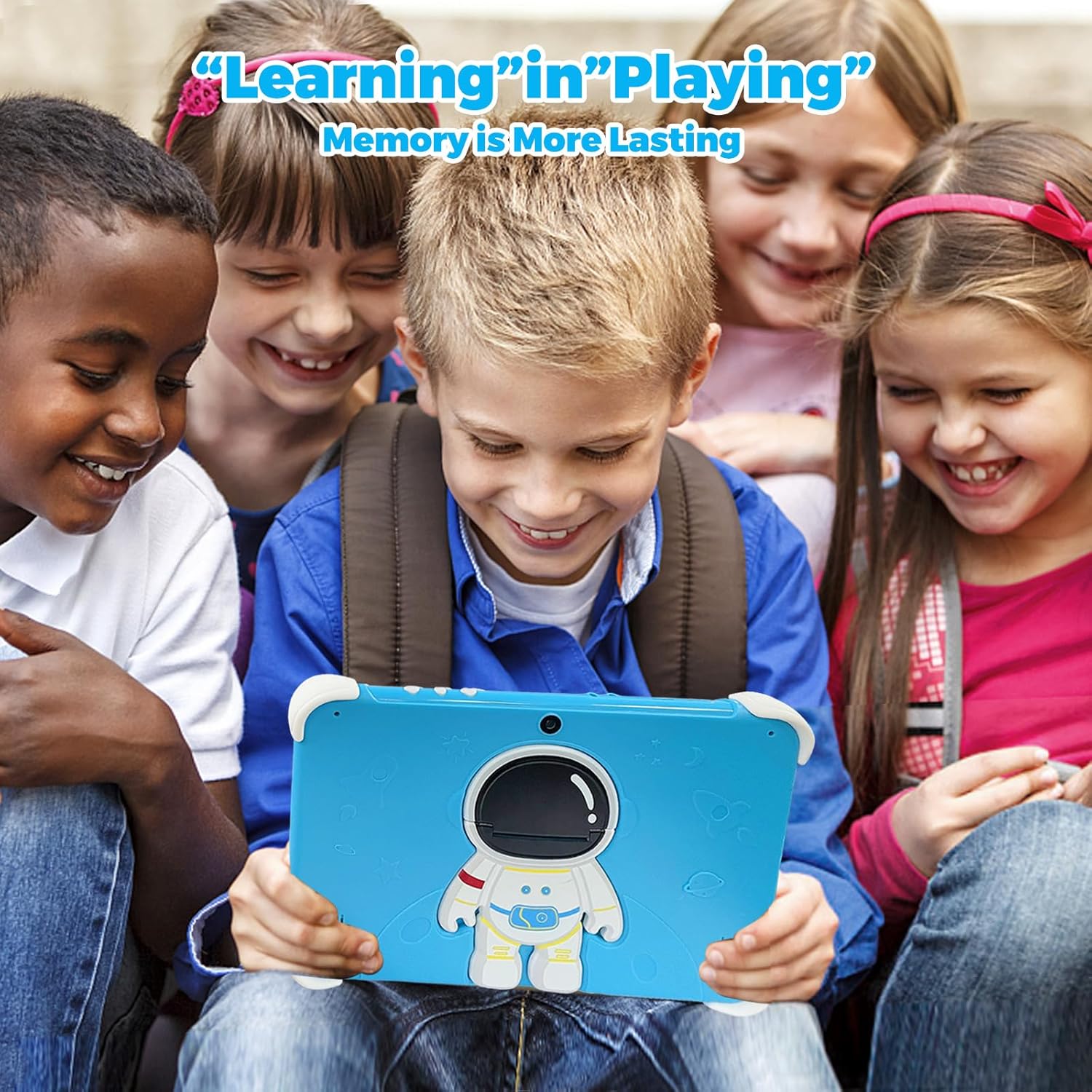 Kids Tablet 10 Inch,Tablet for Kids Android 14,3GB+64GB,8-Core CPU,2.4/5G WiFi WiFi 6,12H Battery Life,Parental Control,1280x800 HD Display,Dual Cameras,Shockproof Case,Pre-Installed Educational Apps - Image 5