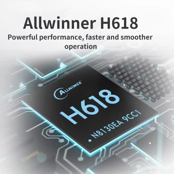 Zero 3 4GB LPDDR4 Allwinner H618 Quad-Core 64 Bit Single Board Computer with 16MB SPI Flash,Support WiFi BT5.0, Development Board Computer Run Android 12 TV/Ubuntu(4G+Expansion Board+Power) - Image 4